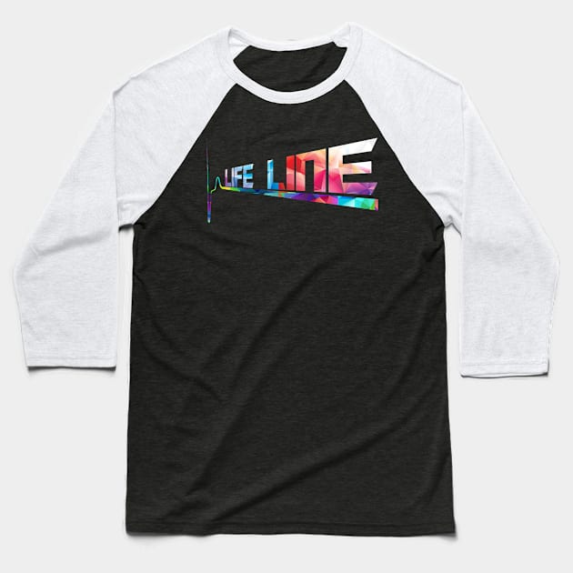 Life line Baseball T-Shirt by INDONESIA68